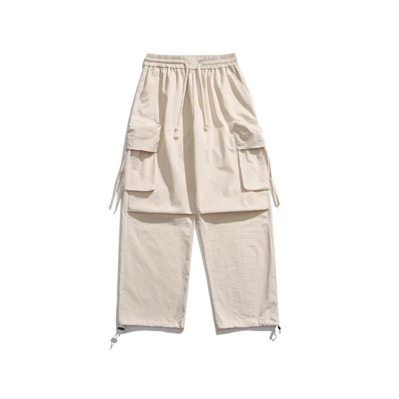 Nové volné kalhoty Cargo Paratrooper Wide Leg Pants Jarní módní značkové kalhoty ve stylu s mnoha kapsami pro muže