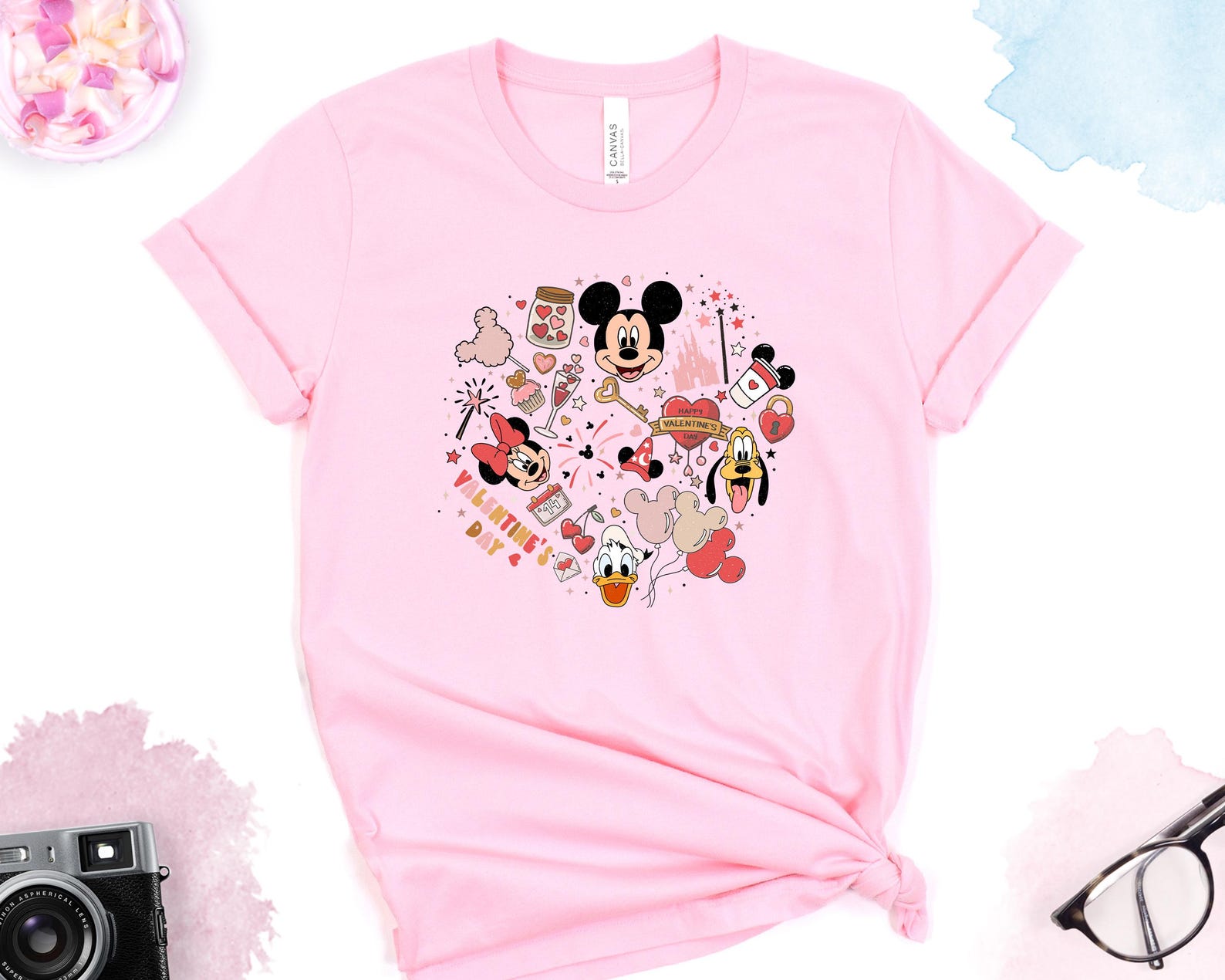 Valentines Day Shirt, Mickey and Friends Valentines Shirt, Heart Tshirt, Cute Valentine Shirt, Disneyland Lover Shirt, Lover Shirt L