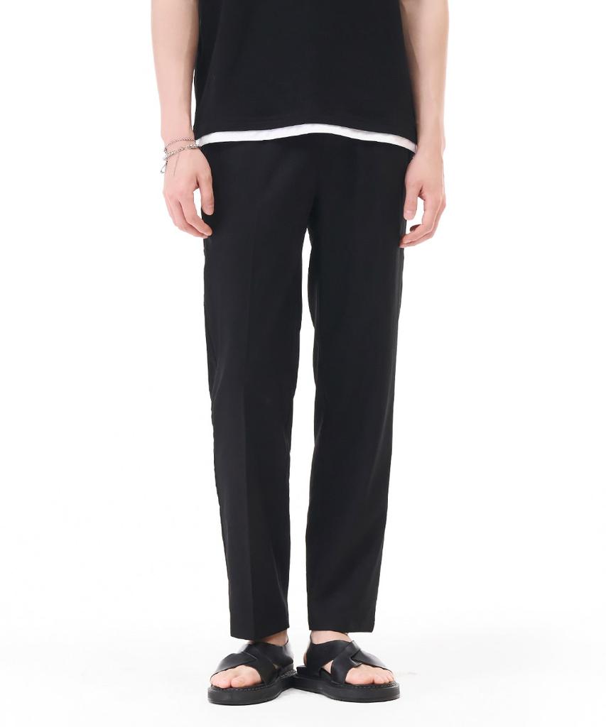 CHASECULT Men'S Cool Touch Relax Elastic Waist Pants - Black