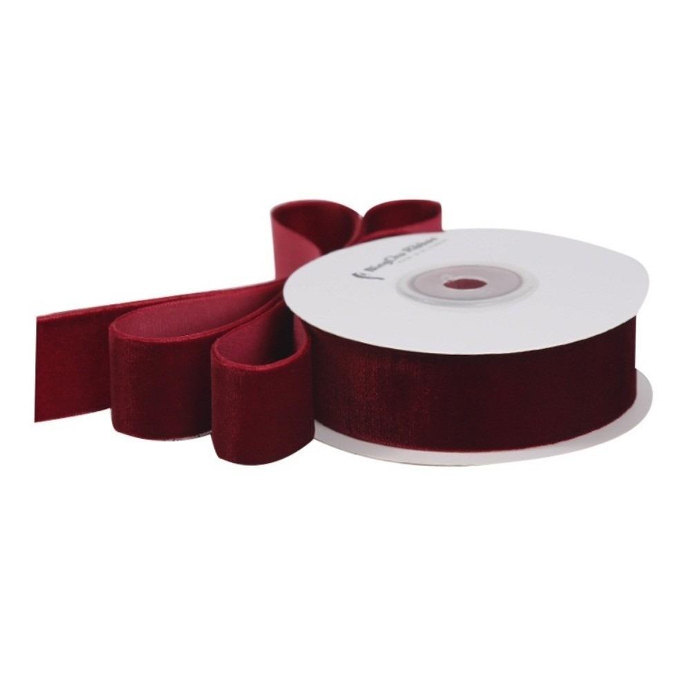 New 5 Yards Velvet Ribbon DIY 6/10/15/20/25/40mm Gift Wrapping Ribbon Handmade Single-Sided Velour Ribbons Bow Flower Bouquet
