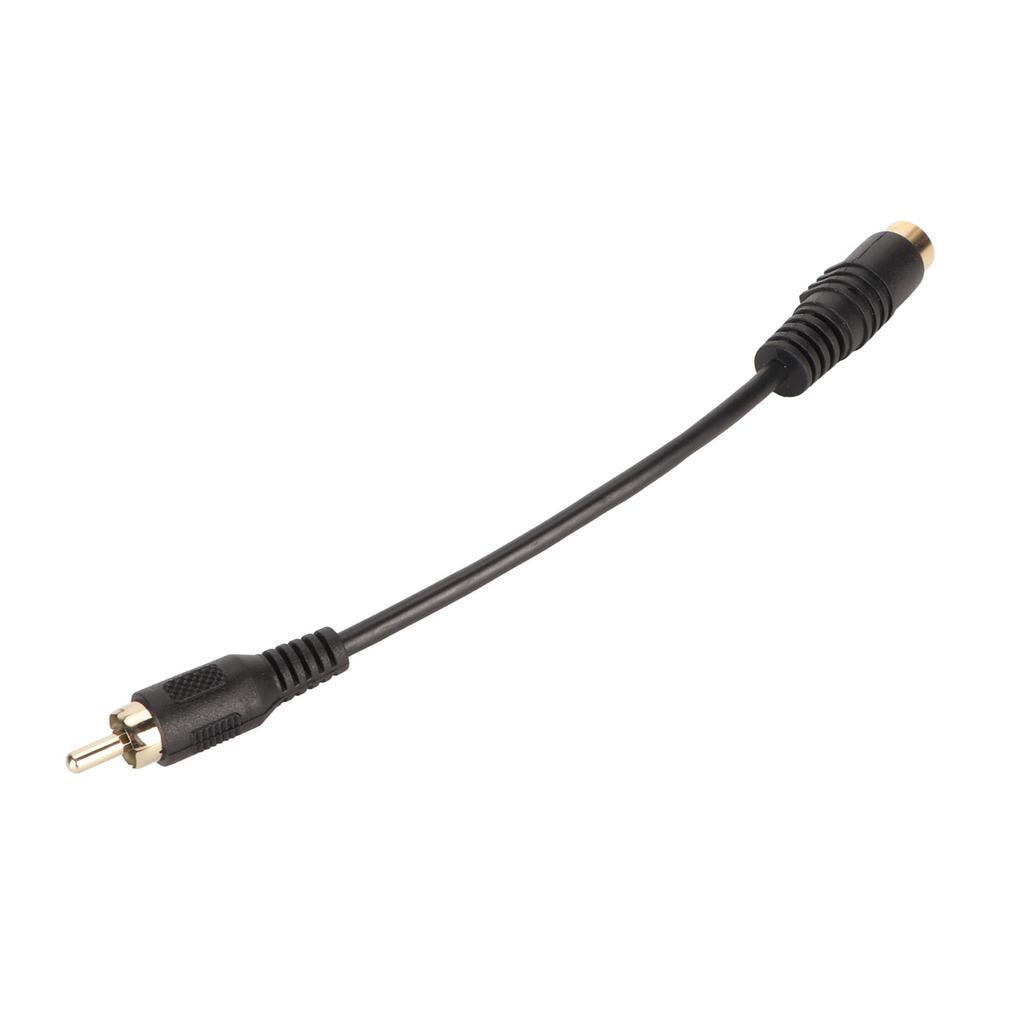 Mini DIN 4 Pin To RCA Cable Female To Male Plug and Play S Video To RCA Adapter Cord for DVD CD Player PC HDTV