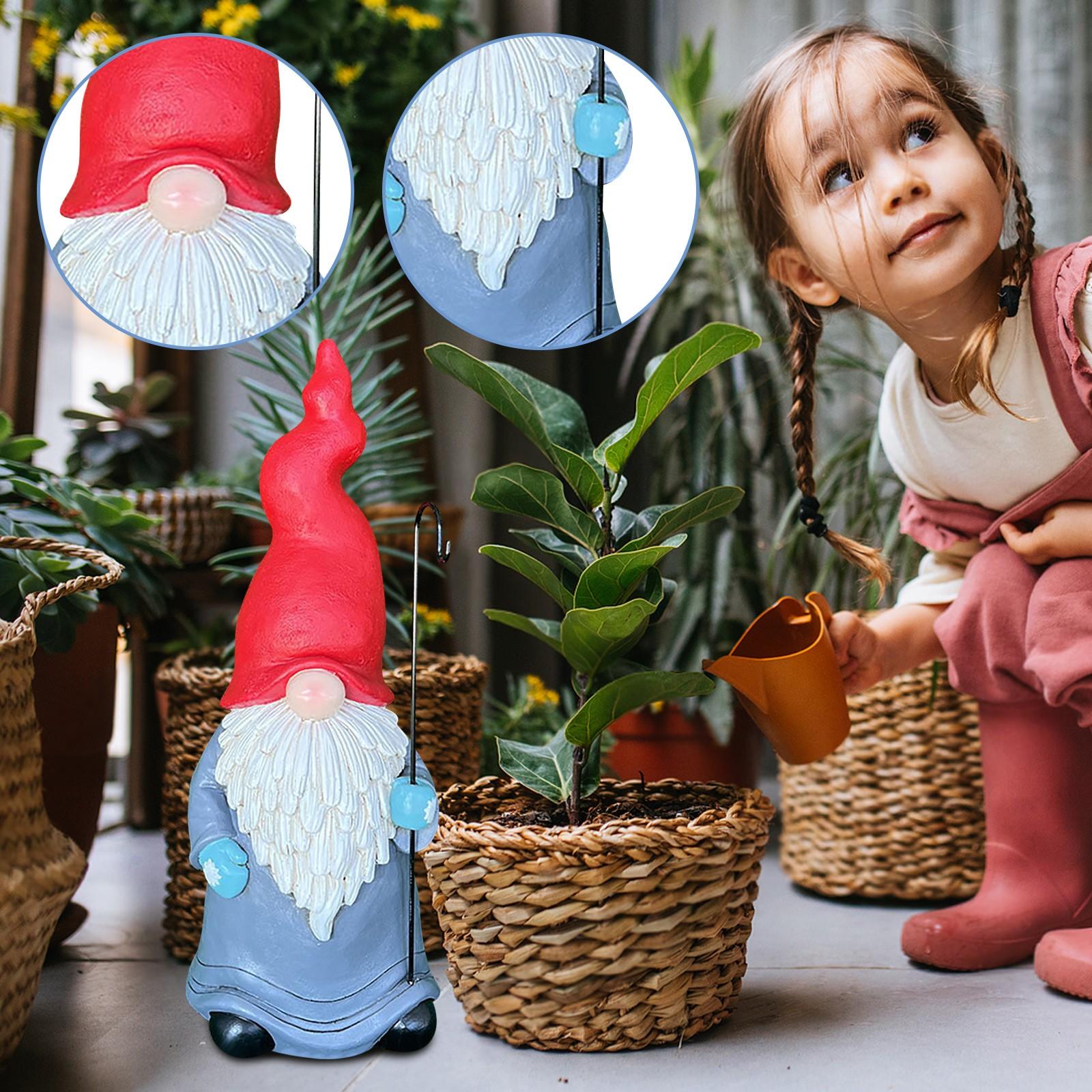 

Статуя гнома 20,47 дюйма, декоративная статуэтка садового гнома и декоративное украшение - забавные садовые гномы для декора на открытом воздухе или дома! One Size красный