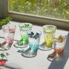 ADERIA Tsugaru Vidro "Nihon No Iro Fukei" Tumbler M (Hydrangea) 300ml Tumbler Glass, Made In Japan, Gift Box Included F79853
