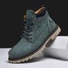 Handmade Men Boots Ankle Winter Leather Shoes Autumn Outdoor Hiking Boots Sneakers High Top Footwear Anti Slip