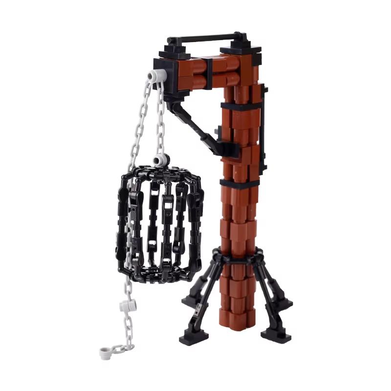 MOC Medieval Scene Building Blocks Military Camp Viking Warrior Soldiers Tent Outpost Pirate Ship Stable Castle Wall Bricks Toy