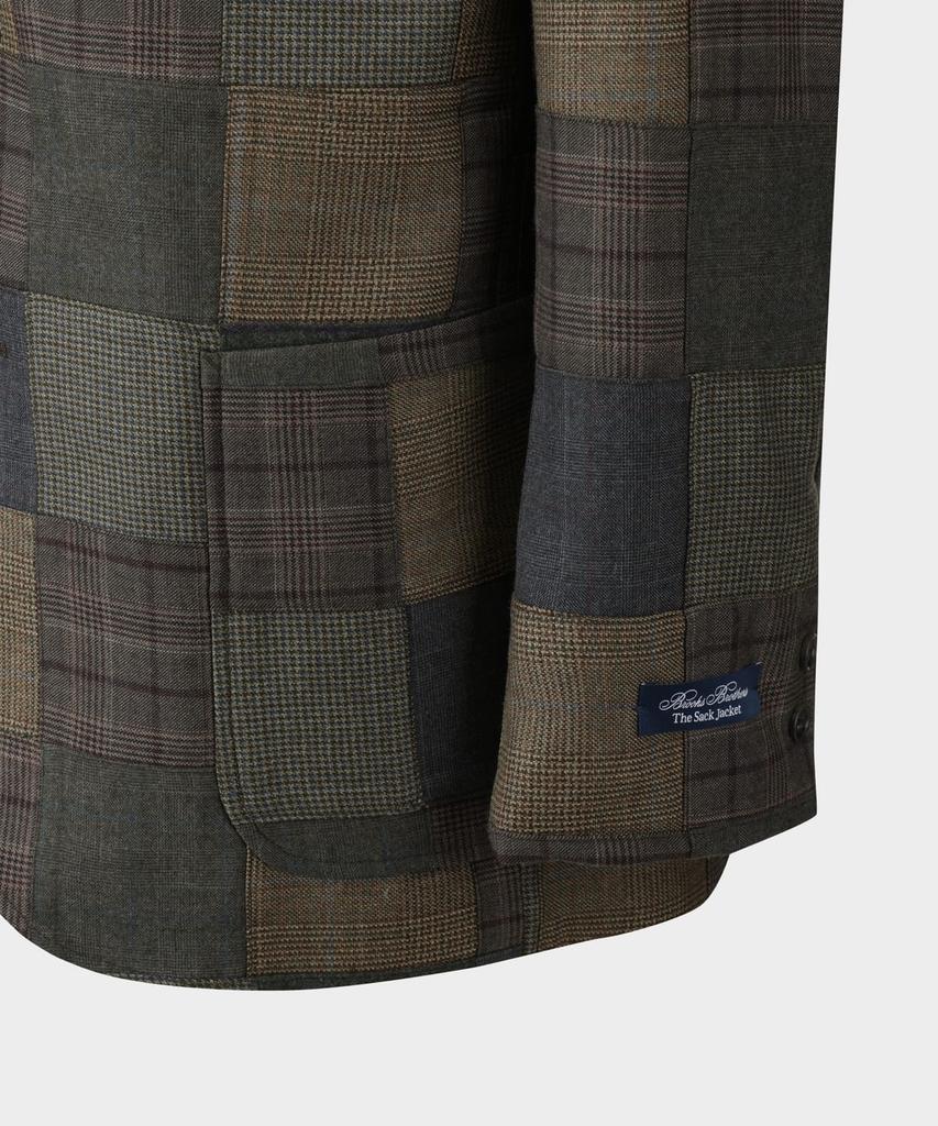 Brooks Brothers Wool Patchwork Jacket (Multi) (Bbjsmmf405)