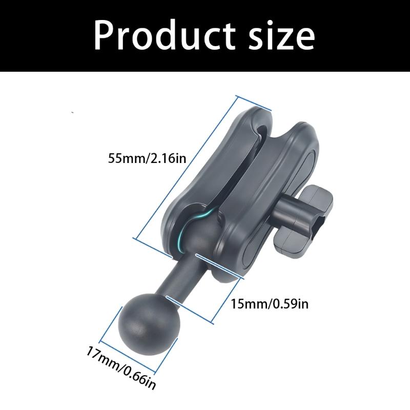 Barra di Estensione in Plastica Rotante a 360 Gradi da 17 mm per Registratore d'Auto e Supporti per Tablet Adattatore di Estensione Installazione Facile