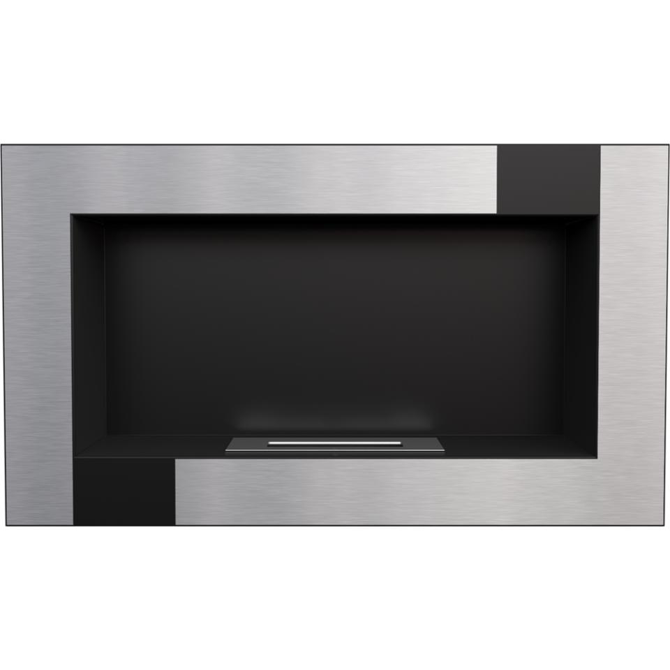 Wall Mounted Bioethanol Fireplace GOLF QUBE TÜV with Glazing