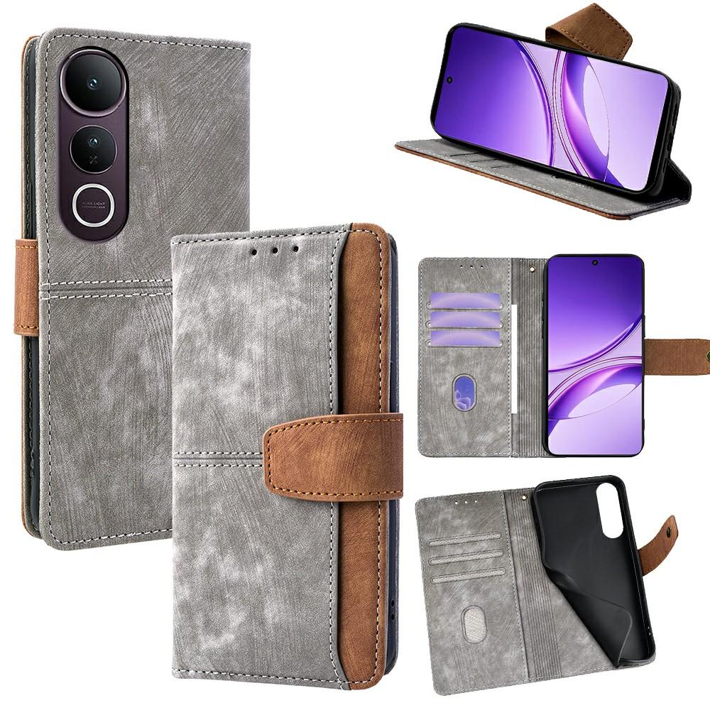 Etui do vivo V50 Lite 5G z blokadą RFID, kolorowe, ze skóry PU, portfel, osłona na telefon