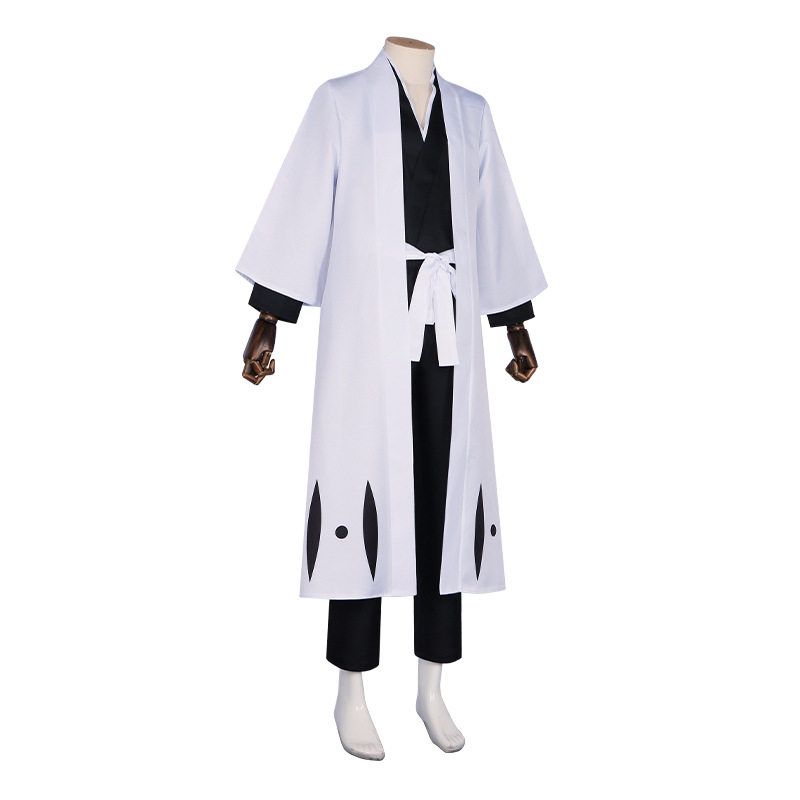 Bleach Kurosaki Ichigo Cosplay Costume Bleach Captain Ichigo Uniform Haori Set Cosplay Halloween Performance Costume