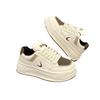 Muffin thick-soled velvet little white shoes women's 2025 winter new versatile niche board shoes casual women's shoes ins tide