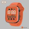 Electronic Watch Hollow Week Digital Sports Student LED Electronic Watch Couple Hollow Color Screen Watch Week Square Electronic Watch