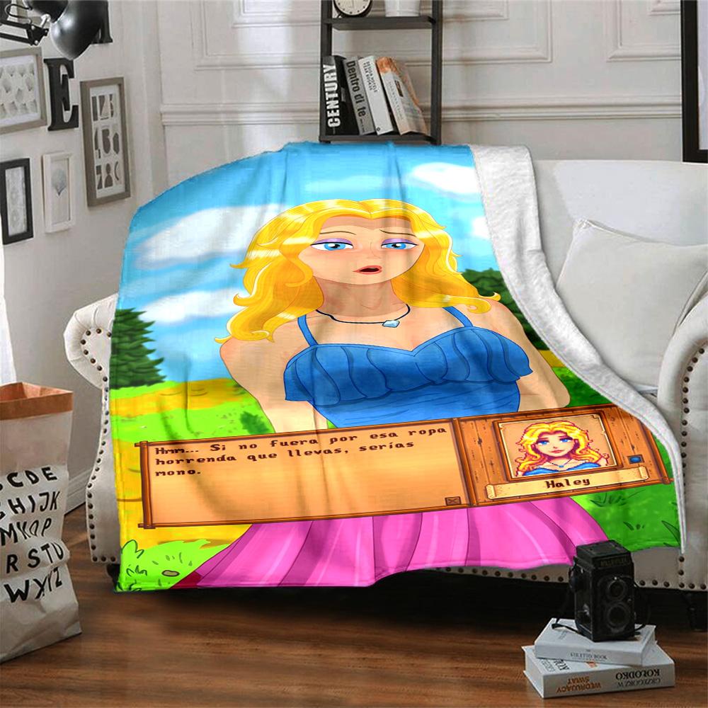 Stardew Valley Blanket Soft Cozy Suitable For Seaside Couch Office Four Seasons Universal Modern Style Unique Gift For Family And Friends Camping