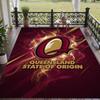 Soft Floor Carpet Queensland Maroons Pattern Area Rug Decorative Mat For Home Room Decoration