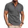 Polo estive da uomo a maniche corte che traspirano l'umidità Camicie casual con colletto Magliette da golf Polo leggere abbottonate slim fit Top da uomo