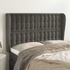 VidaXL Headboard with Ears Dark Grey 147x23x118-128 Cm Velvet3118439