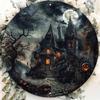 Halloween Haunted House Metal Tin Sign Wall Art Decor