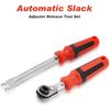 Slack Adjuster Tool Set – 5/16' Double Square Reversible Ratcheting Wrench, Reversible Mechanism For Easy Adjustments – Durable, Precision Slack