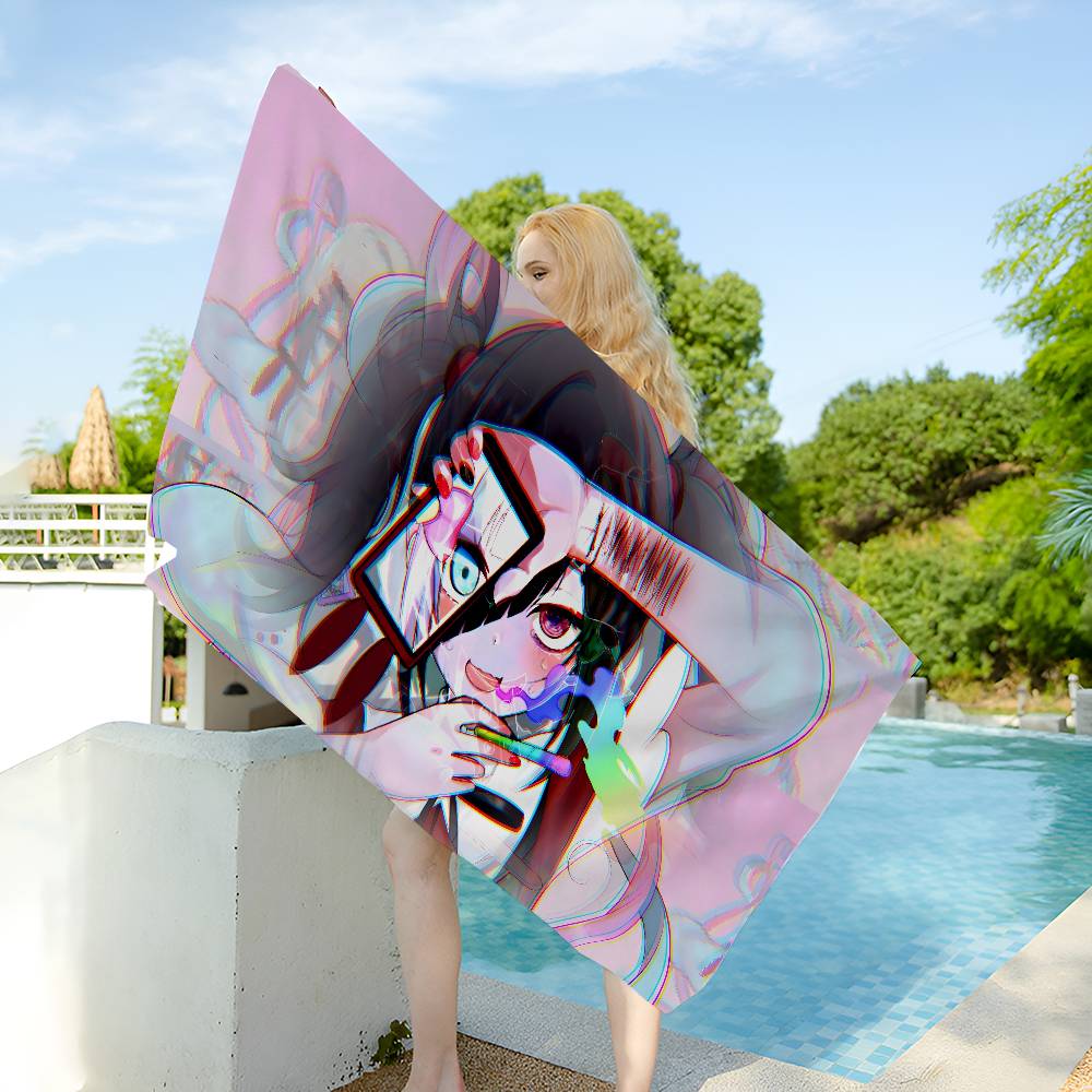 Needy Girl Overdose Bath Towel Microfiber Soft Water Absorbing Breathable For Girl Kids Decorative Cartoon Beach Towel