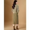 Melanie Elegant Color-Block Two-Piece Set