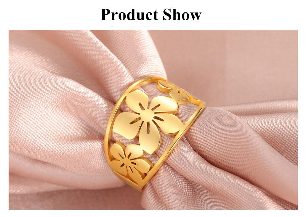 Cazador Stainless Steel Ring for Women Flower Finger Rings Jewelry Wholesale 2026 Trend New In Party Wedding Birthday Gift