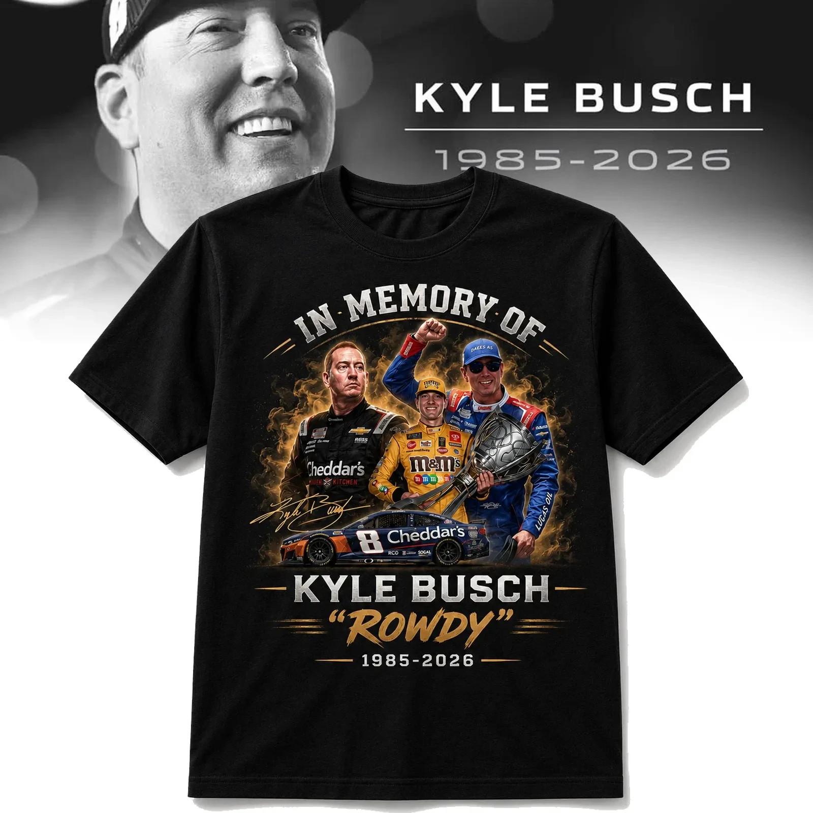Kyle Busch T Shirt RIP Number 8 Alsco NASCAR Racing Team Graphic Tee Unisex T-Shirt S