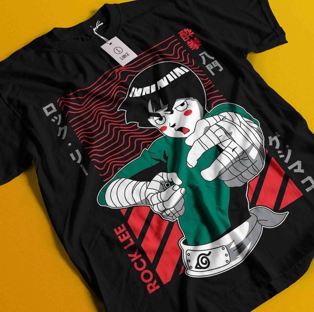 

Rock Lee T-Shirt Naruto Tshirt Jiraya Shirt Madara Kakashi Itachi Uchiha Gaara XL