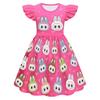 New Children'S Dress Cosplay Labubu Girls Flying Sleeve Skirt 3D Digital Printing