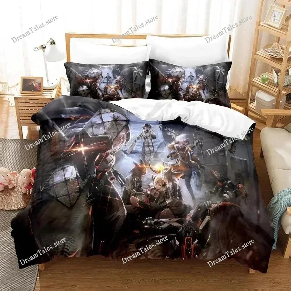 3D Printed Anime Arknights Bedding Set Boys Girls Twin Queen Size Duvet Cover Pillowcase Bed Kids Adult Home Textileextile369
