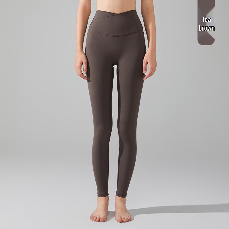 

Брюки для йоги с высокой талией и эффектом пуш-ап для женщин: Бесшовная, высокоинтенсивная, облегающая спортивная одежда для бега и фитнеса весной, летом и осенью. M