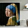 Artistic Bathroom Decor: A Perfect Blend Of Classic Masterpieces With Modern Shower Curtain Design Available In Multiple Sizes