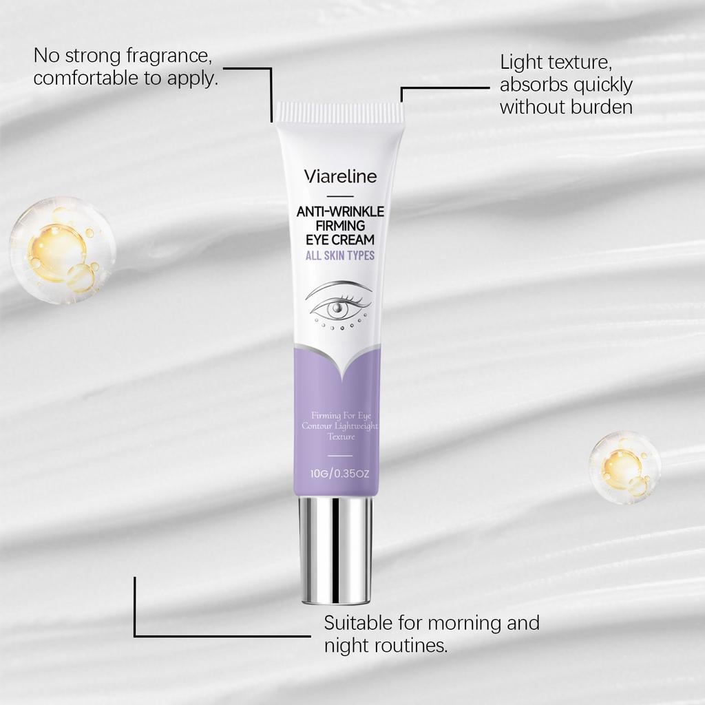 VIARELINE Feuchtigkeitsspendende Augencreme Glättet die Textur der Augenpartie Feuchtigkeitsspendend Straffend 10ml