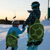 Schildkrötenform Hüftschutzkissen Knieschoner Set für Erwachsene und Kinder Winter Outdoor Skifahren Skaten Ausrüstung