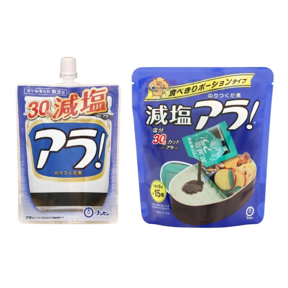 Japan Bunsen Reduced Salt Ara! Nori Tsukudani 30% Less Salt 122g / 8g x 15 servings