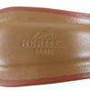 Pristine HERMES Mule Oasis H logo sandals Brown leather Women 36.5 071002Z Used