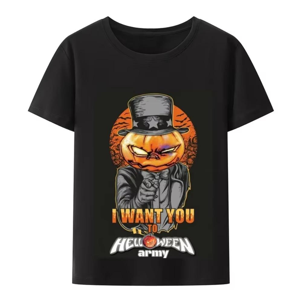 Vintage Helloween Dýně Koncertní kapela Pánské Letní Krátký rukáv Ležérní Trička SX- 4xl L454