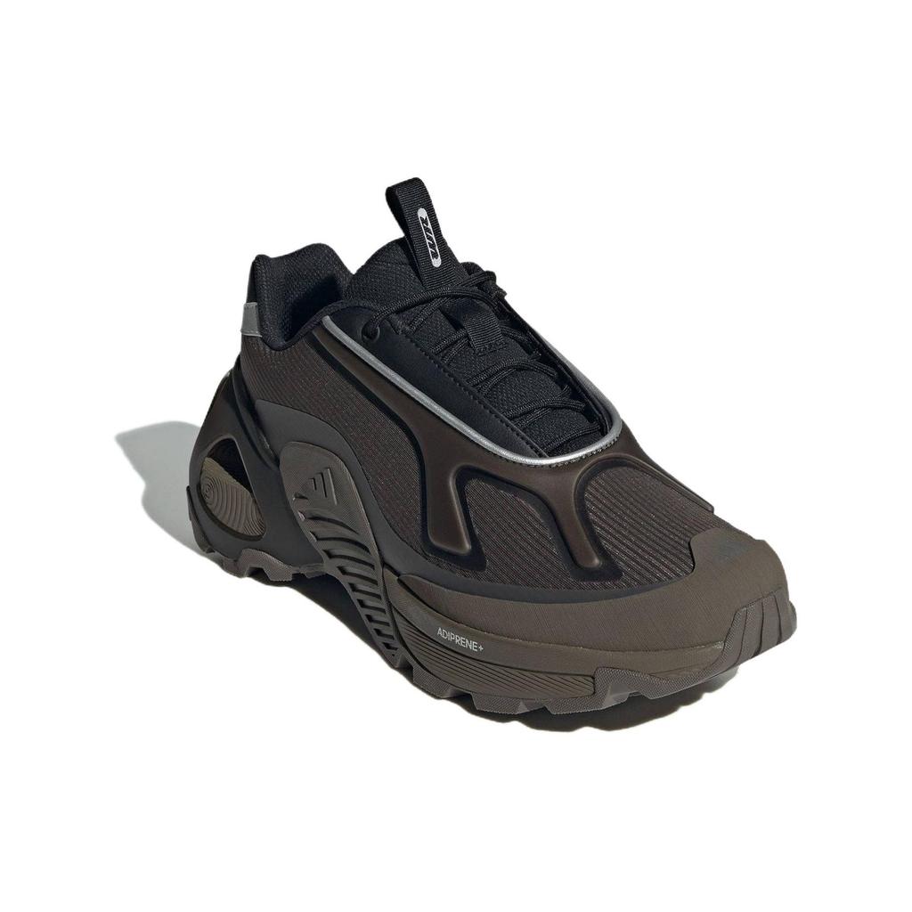 Adidas Wonder Runner Pohodlná látka Syntetická kůže Nízké ležérní běžecké boty Unisex tenisky Hnědá Černá JP5262