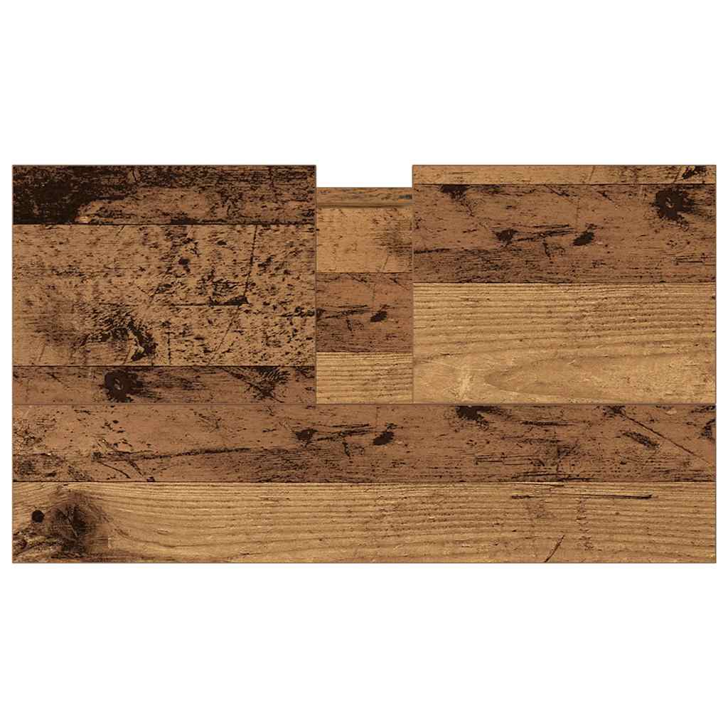 Bathroom Cabinet with Rustic Wood Look 58 x 33 x 60 cm Engineered Wood