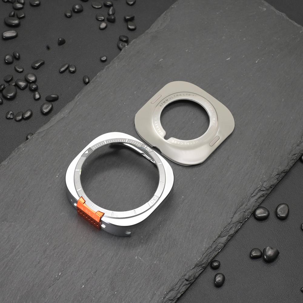 

Металлический бампер из алюминиевого сплава для Samsung Galaxy Watch Ultra 2025 Защитный чехол-крышка для Samsung Galaxy Watch Ultra 2024 47 мм Galaxy Ultra 2025 серебро белый