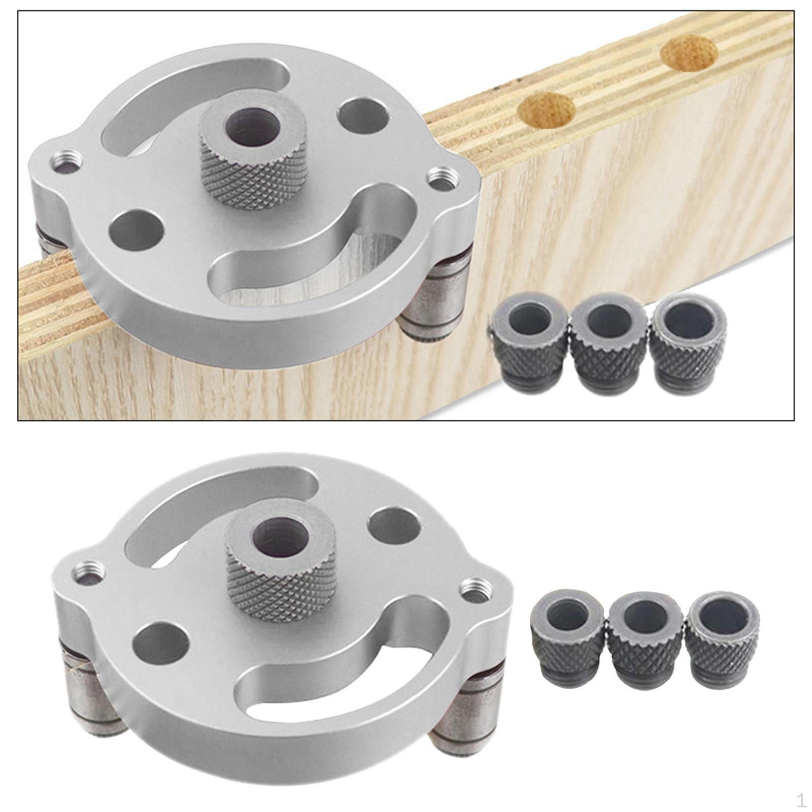 

6/8/10mm Vertical Pocket Hole Self Centering Dowelling Puncher Drill for Woodworking срібний