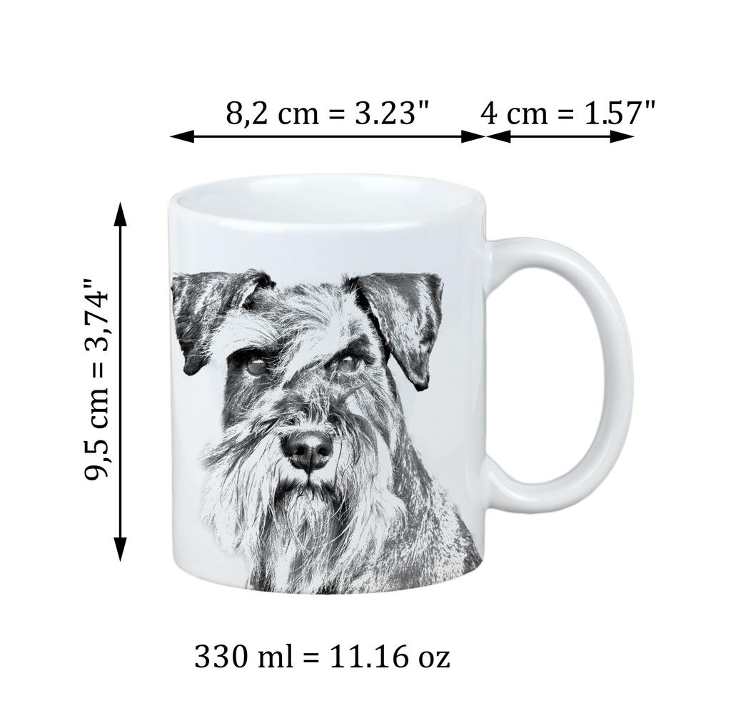 Schnauzer - Cup with a Dog, Personalized Cup with a Print, a Classic Gift for Everyone from the Art-Dog Brand