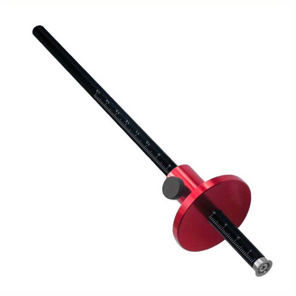 Wheel Marking Gauge Dovetail Jig Guide Marker Aluminium Alloy Scribing Tool - Woodworking 1:5 1:8, Inch/MM Scale Ruler
