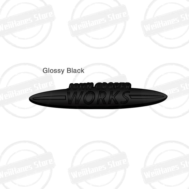 Metallo Per John Cooper Works Mini Cooper S JCW R56 R57 Countryman Clubman Paceman Adesivo Griglia Emblema Badge Carrozzeria Posteriore Bagagliaio Auto