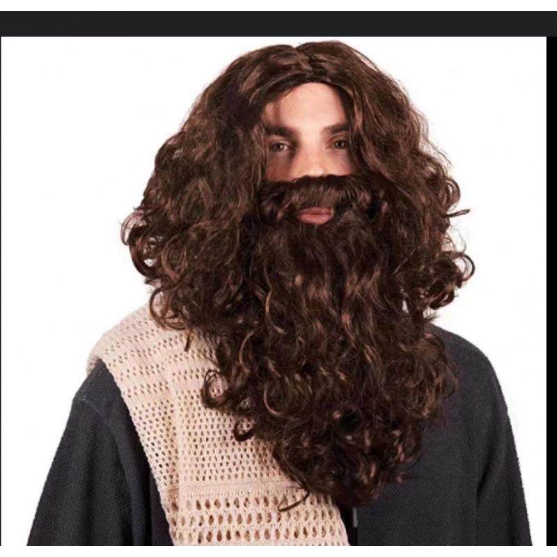 Halloween Cosplay Stage Costume Adult Jesuit Friar Arab Show Costume Male