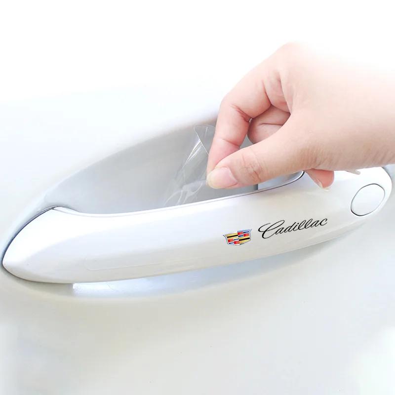 For Cadillac Escalade CTS ATS SRX Deville BLS XT4 XT5 XT6 STS XTS SLR XLR CT4 CT5 CT6 TPU Car Door Handle Protection Stickers