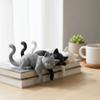 Creative Desk Cat Decorations 3D Printed Decorative Cat Statues Sleeping Cat Ornament  Desktop Use