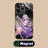 HSR Castorice Glass MagSafe Mobile Phone Case for iPhone 17 16 15 14 13 12 11 Air Pro Max Plus Mini Colorful Cover