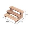 2Pcs Dollhouse Simulation Wooden Three-Layered Shelf Dollhouse Miniature Garden Flower Stand Model Dolls House Decor Accessories