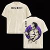 Black Clover Anime T-shirt Yami Sukehiro Printed Tshirt For Men's Clothing Washed Oversized T Shirt Casual Pure Cotton Tees Tops