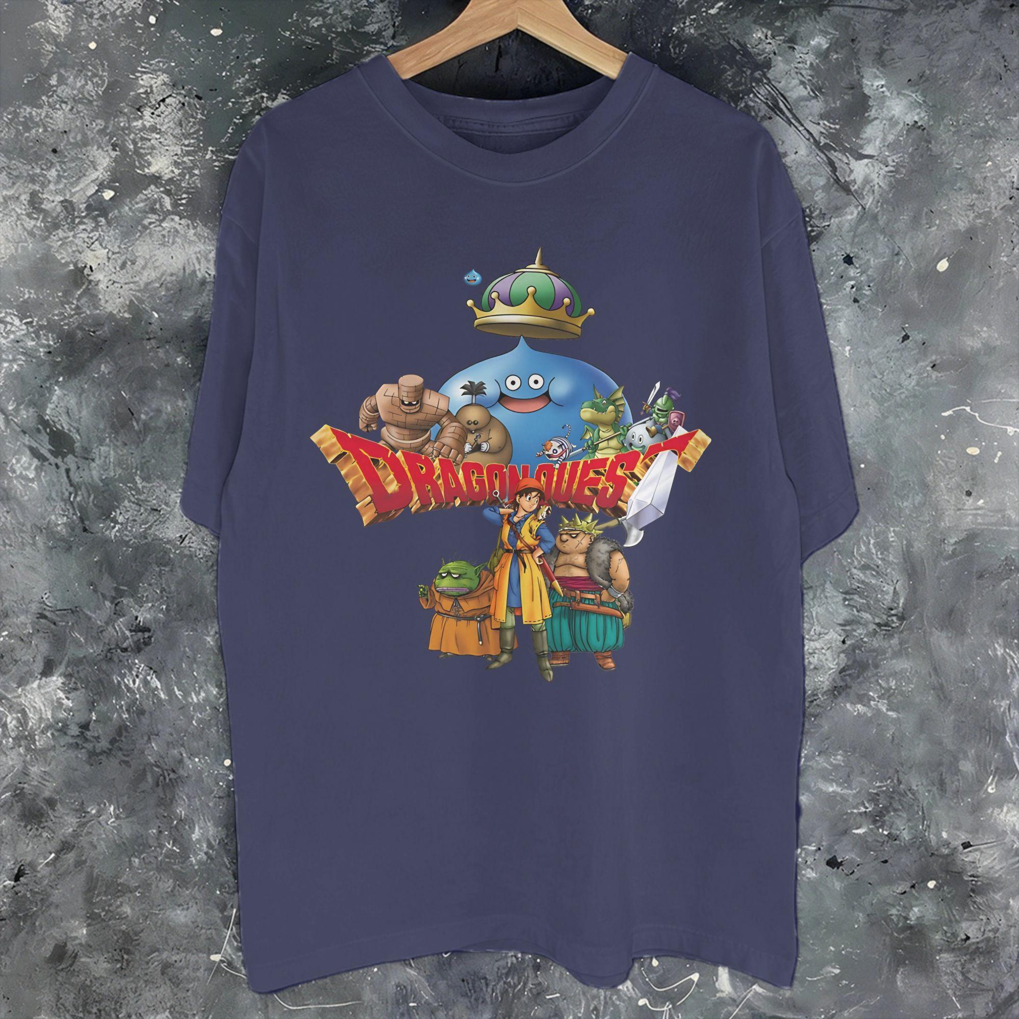 Dragon Quest slime Fashion T Shirt Unisex Women Pure Cotton Tee Shirt Clothing S